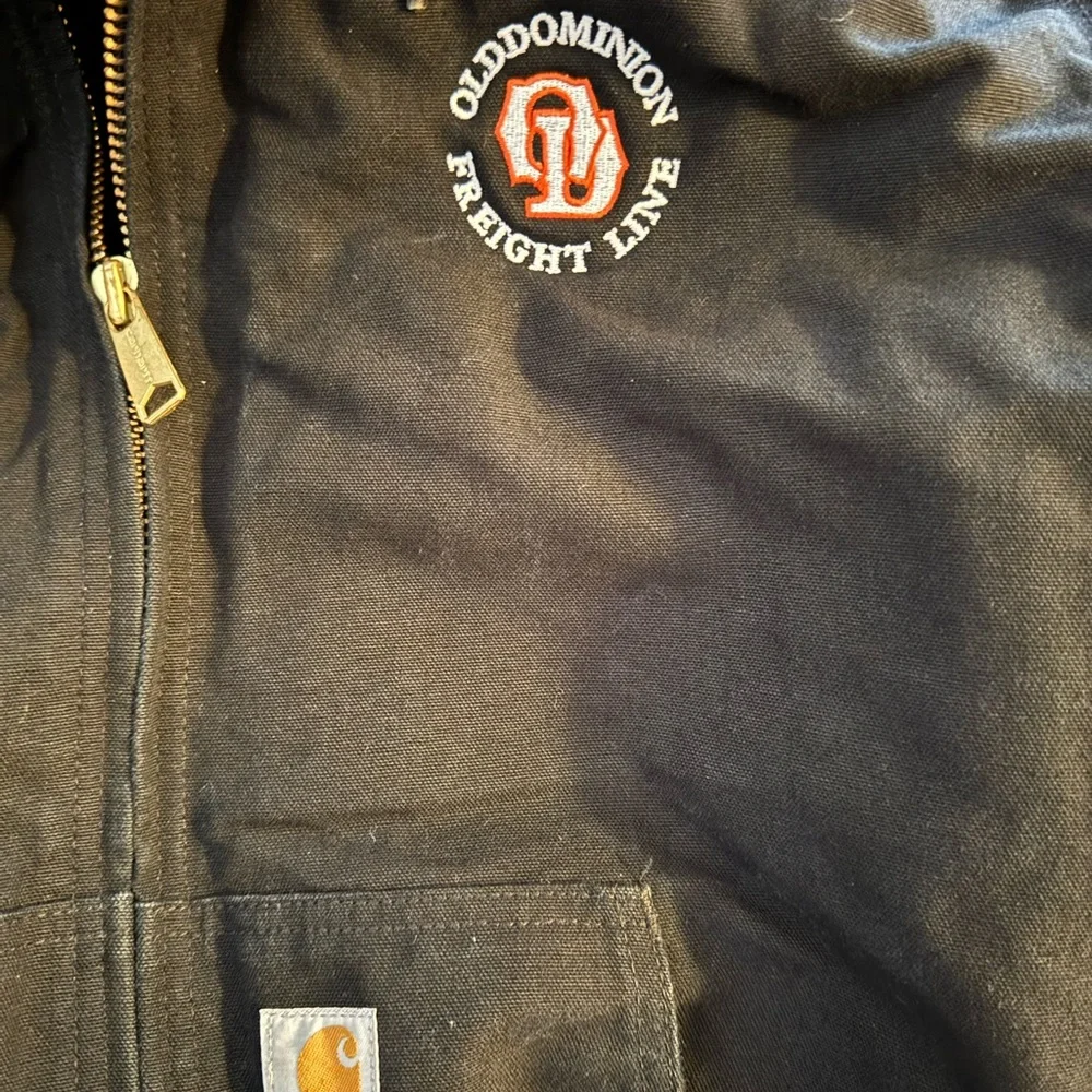 Carhartt Jacket‎ Mens XL Black Quilted Lining USA Hooded Chore Canvas Coat *